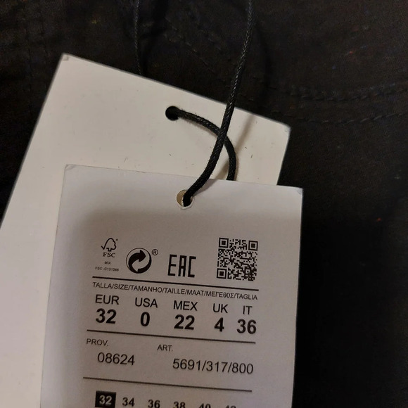 Pull&Bear high waist denim shorts nwt size 0 - Picture 10 of 10